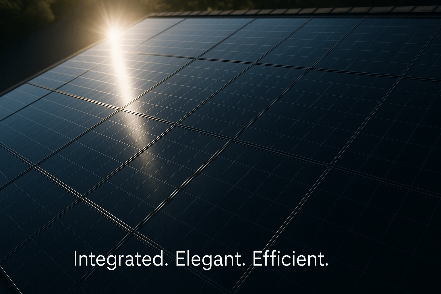 Integrated solar roofing