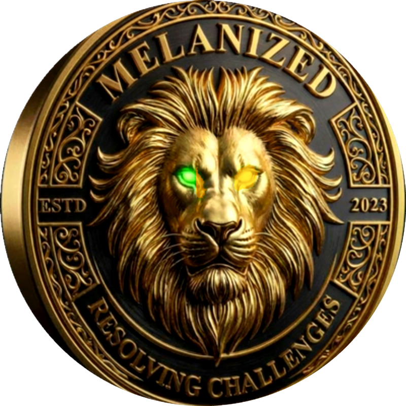 Melanized lion-coin mark