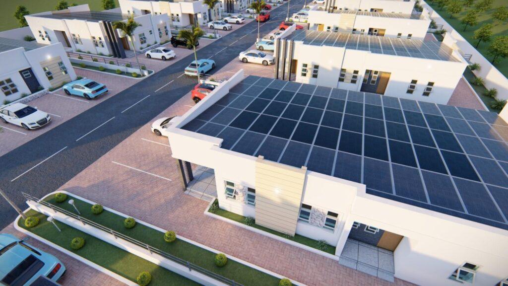Commercial solar roofing systems for office building ESG compliance