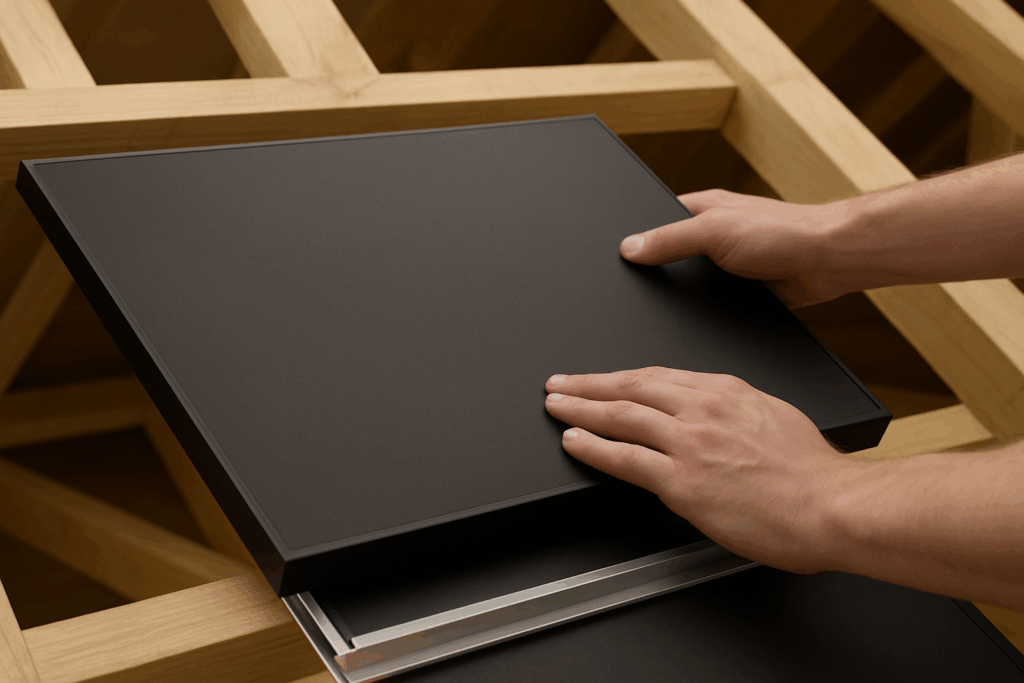 Dummy Panel on Wooden Trusses 2